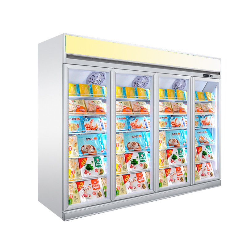 강직한 냉장 유리문 상업용 냉장고 및 냉동고