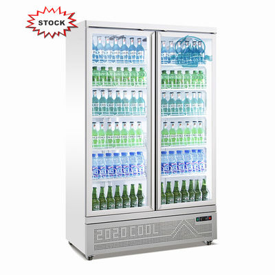 엠브라코 압축기와 ETL 900L 유리문 슈퍼마켓 디스플레이 냉동기